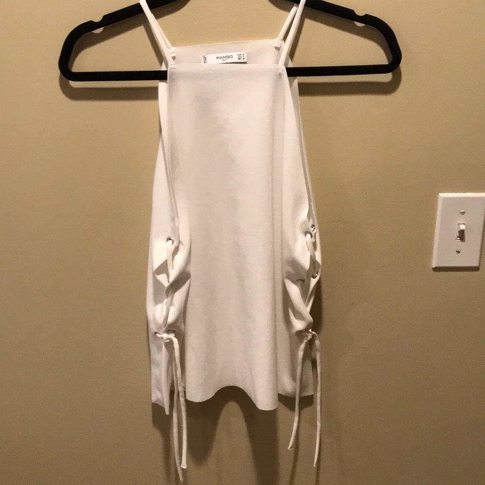 Mango white halter top